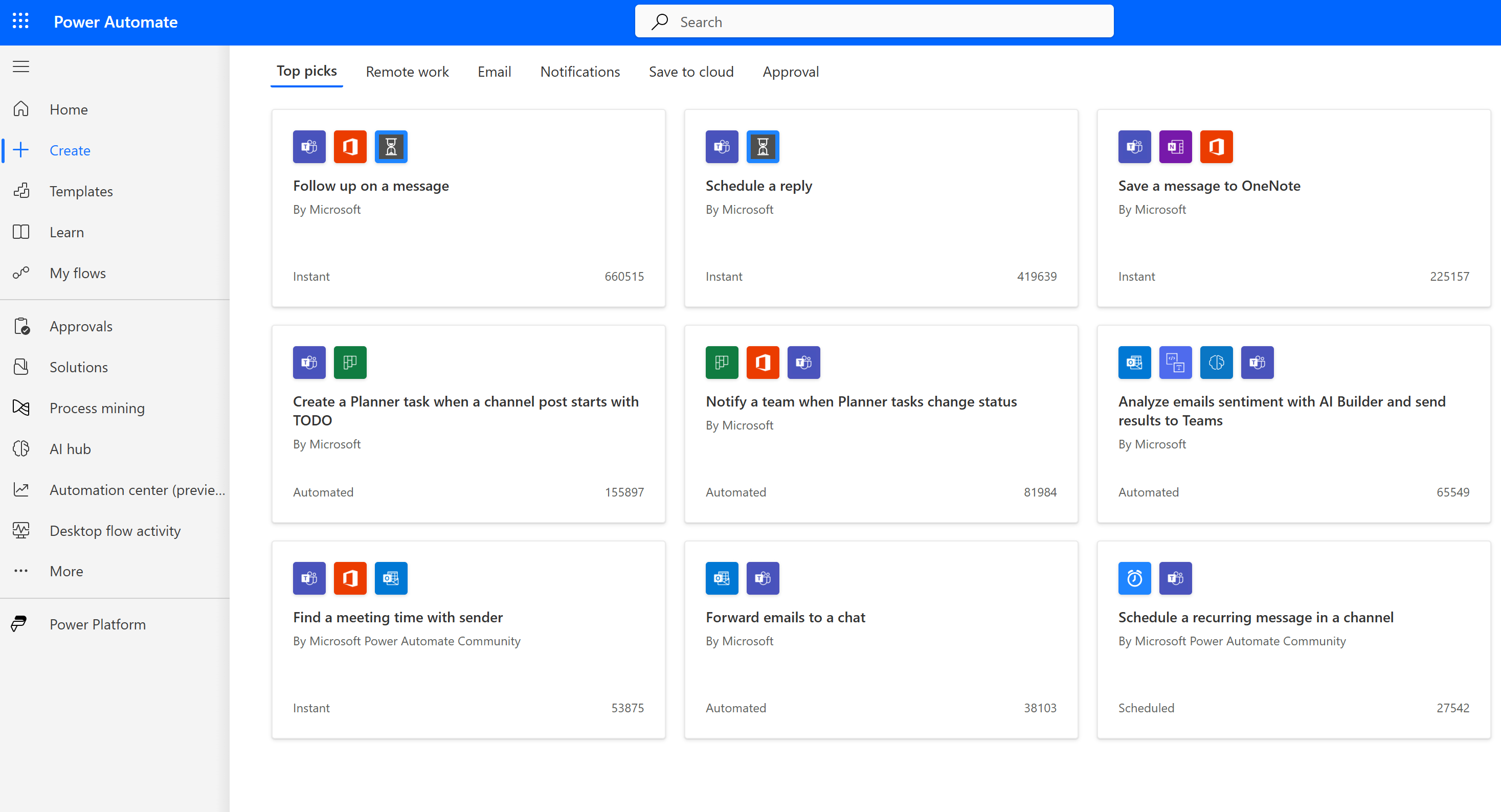 Power Automate workflow example